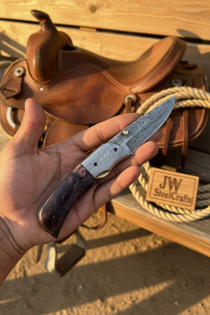 Rosewood Ridge Folder Knife 6" Handmade Rosewood Handle Liner Lock