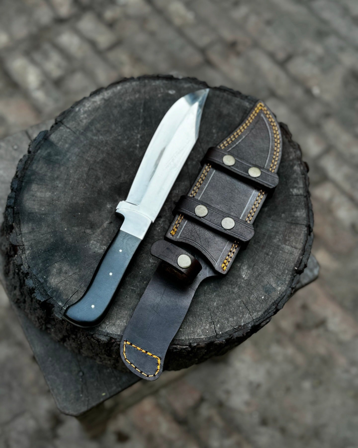Personalized Bowie Knife Handmade Bush Craft Knife Fixed Blade EDC Knife Anniversary Gift, Gift for him, Groomsman Gift, Easter Gift