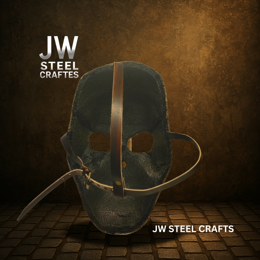 Hand-Forged Silver Metal Art Mask – Polished Decorative Sculpture for Collectors | JW Steel Crafts