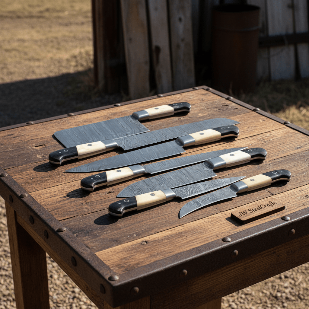 Knife Sharpening/cooking knife/japanese chef knife/chef knife/best chef knives /sharpening DK - 0315 handmade Handmade Chef Knife Sets by JW SteelCrafts