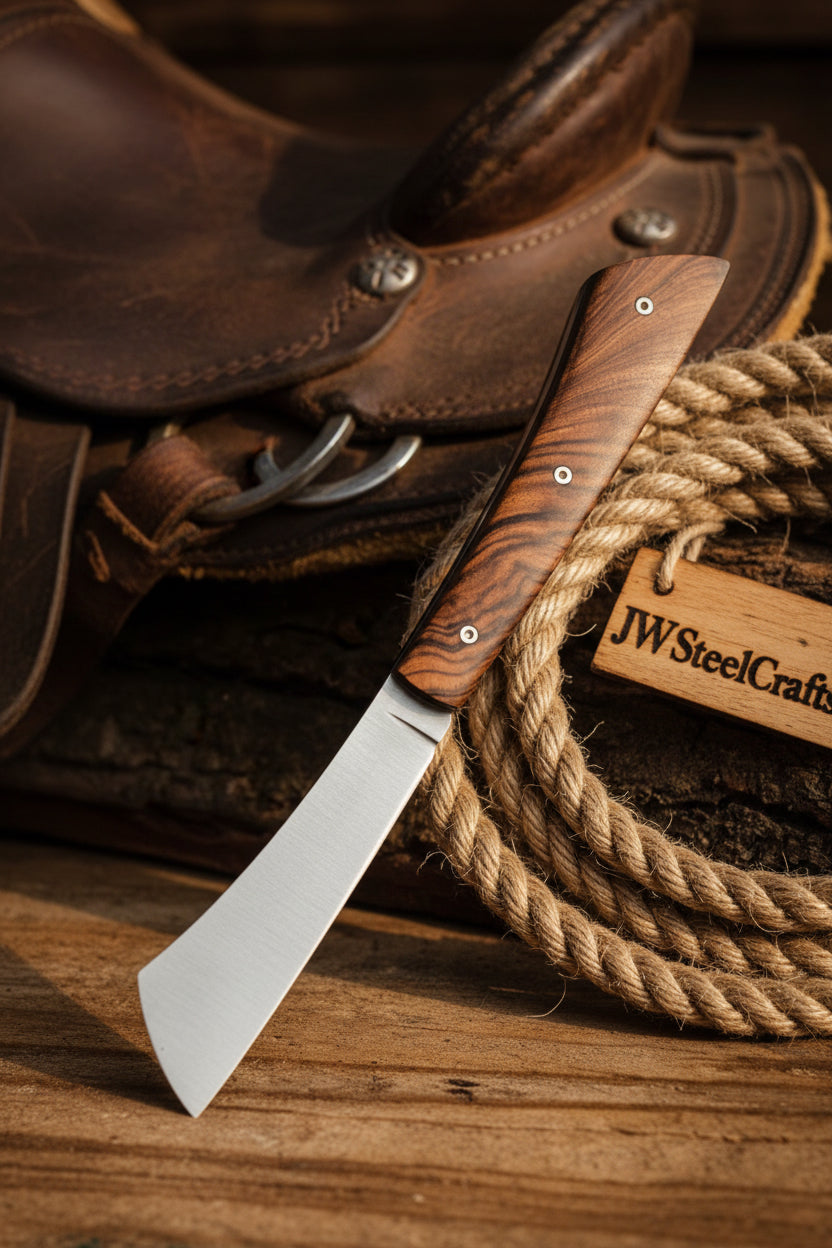 Cleaverfold Pocket Knife 7" Handmade Stainless Steel Cleaver Blade