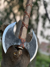 Load image into Gallery viewer, Double-Headed Viking Axe – Hand-Forged Warrior’s Relic -Choose your Style