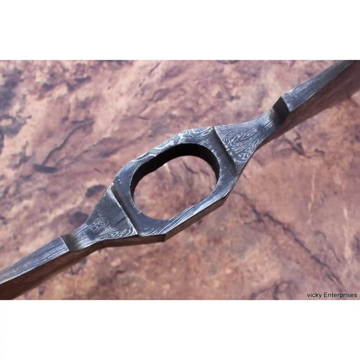 9 Inch Wide Double Bit Damascus Axe Head handmade Axe head Blank by JW SteelCrafts