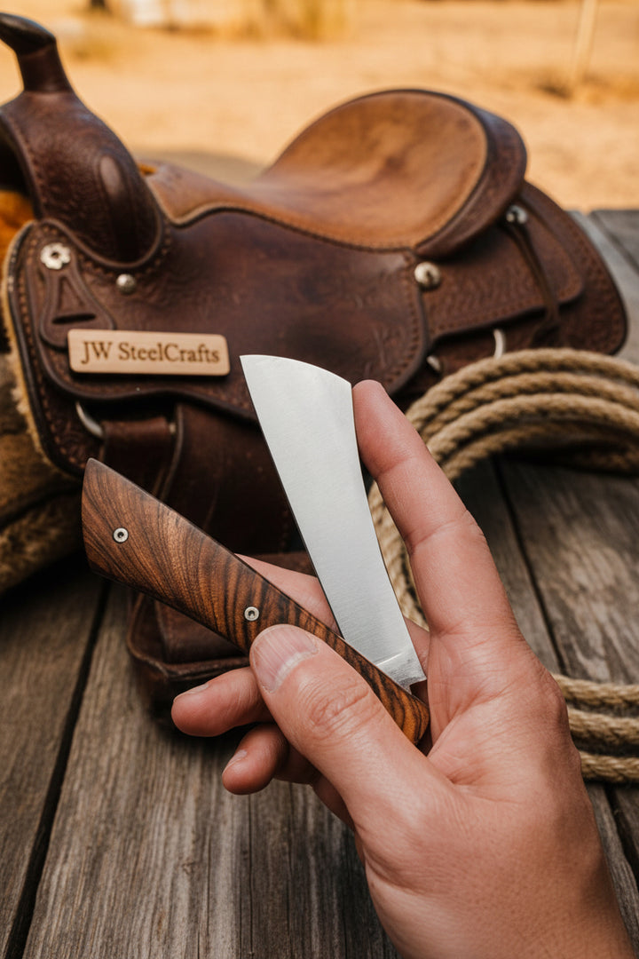 Cleaverfold Pocket Knife 7" Handmade Stainless Steel Cleaver Blade