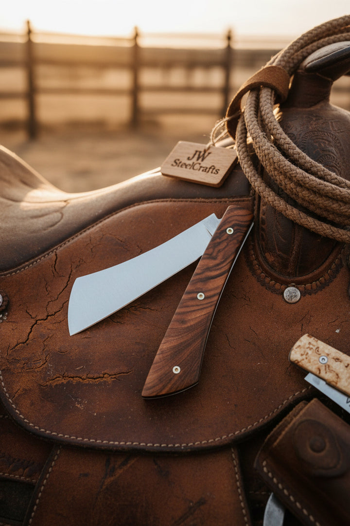 Cleaverfold Pocket Knife 7" Handmade Stainless Steel Cleaver Blade