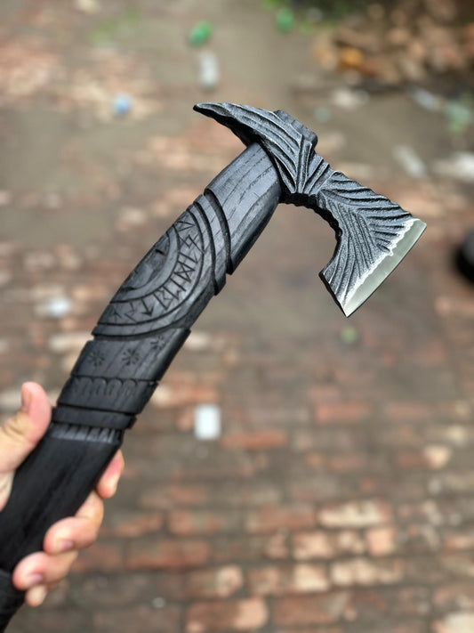 Personalized Handmade Viking Battle Axe Custom Gift  Forged Steel VIKING AXE with Engraved Wood Handle Anniversary Boyfriend husband Gift