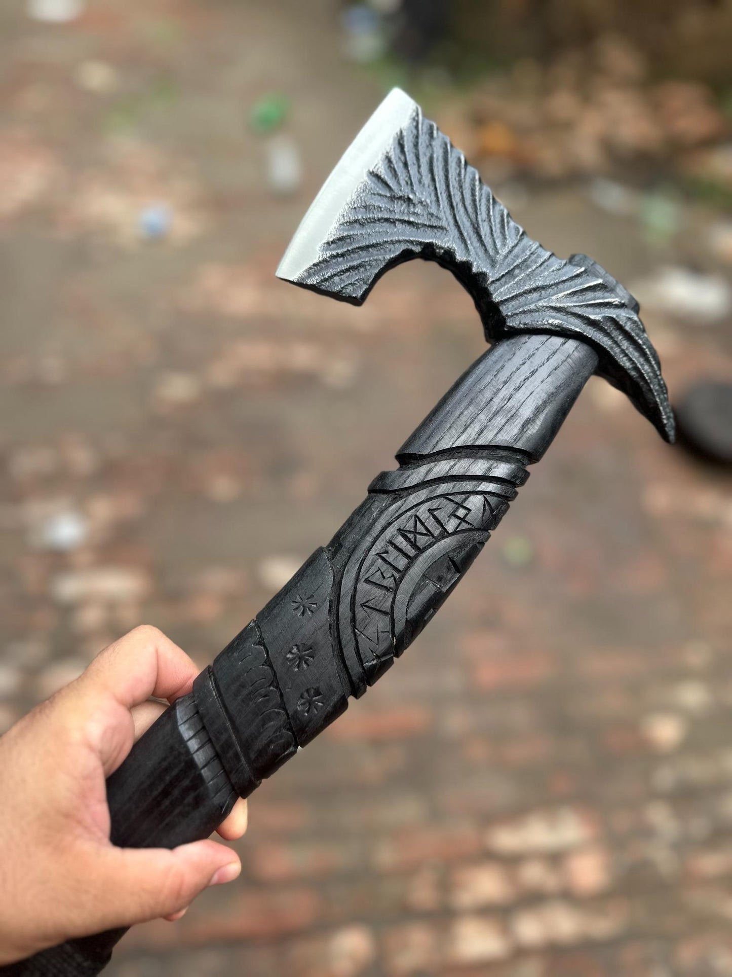 Personalized Handmade Viking Battle Axe Custom Gift  Forged Steel VIKING AXE with Engraved Wood Handle Anniversary Boyfriend husband Gift