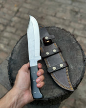 Load image into Gallery viewer, Personalized Bowie Knife Handmade Bush Craft Knife Fixed Blade EDC Knife Anniversary Gift,  Gift for him, Groomsman Gift, Easter Gift
