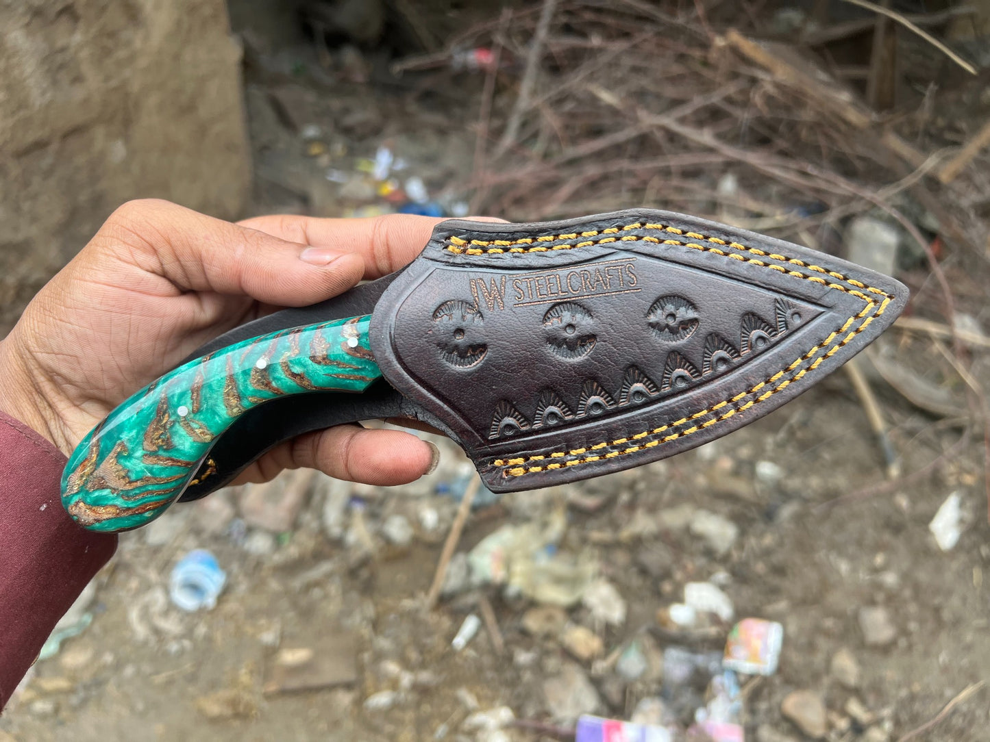 Personalized Knife Handmade Hunting Knife Custom Fixed Blade EDC Knife Gift Idea Full Tang Gift For Him/Her Birthday Gift, Groomsmen Gift