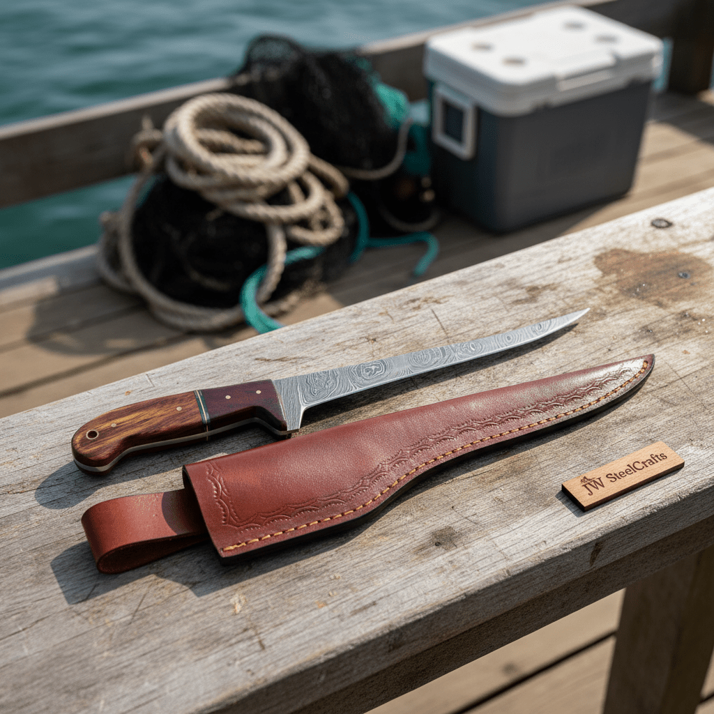 CUSTOM MADE FILLET KNIFE  handmade Handmade Fillet Knives by JW SteelCrafts