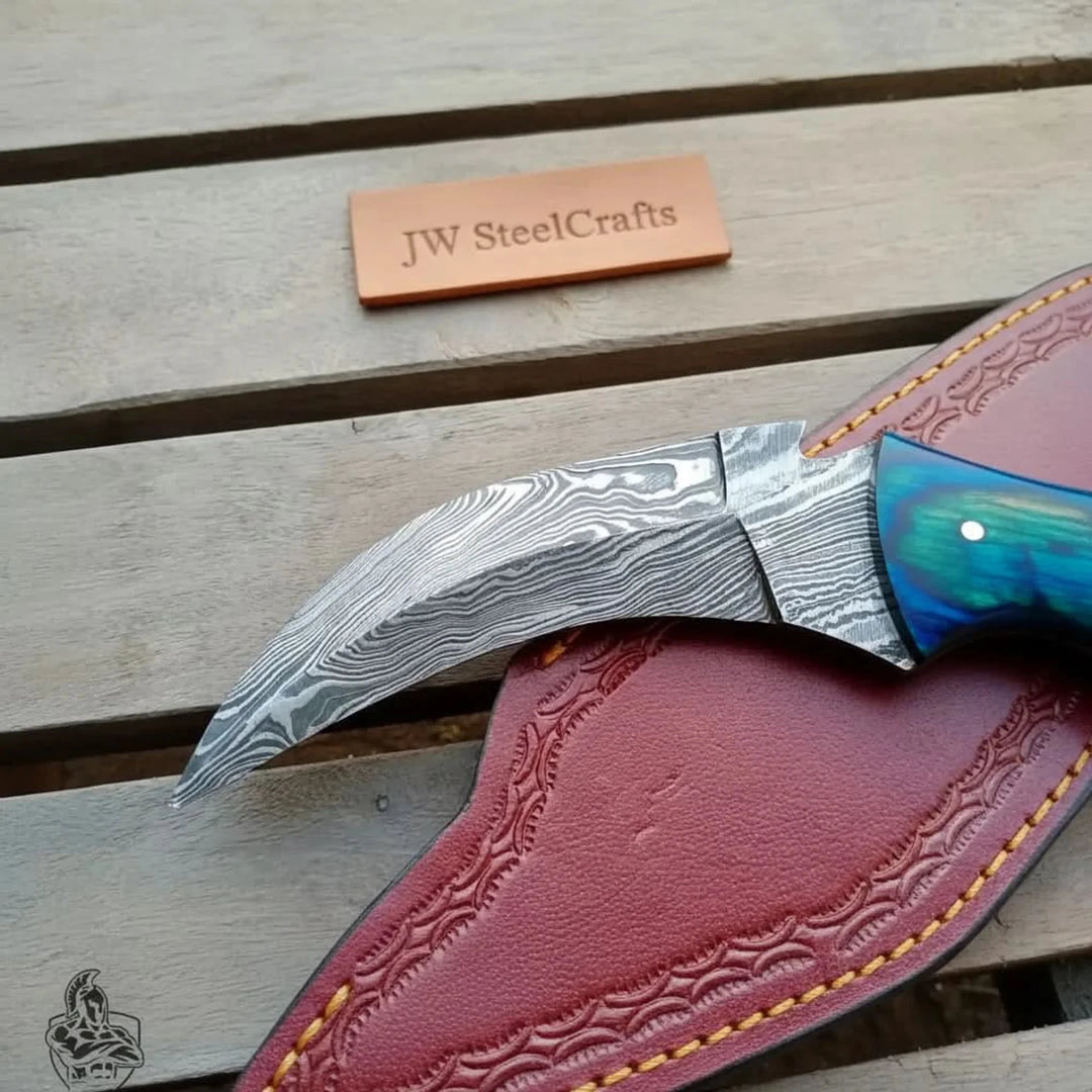Custom made Hand forged Karambit Knife