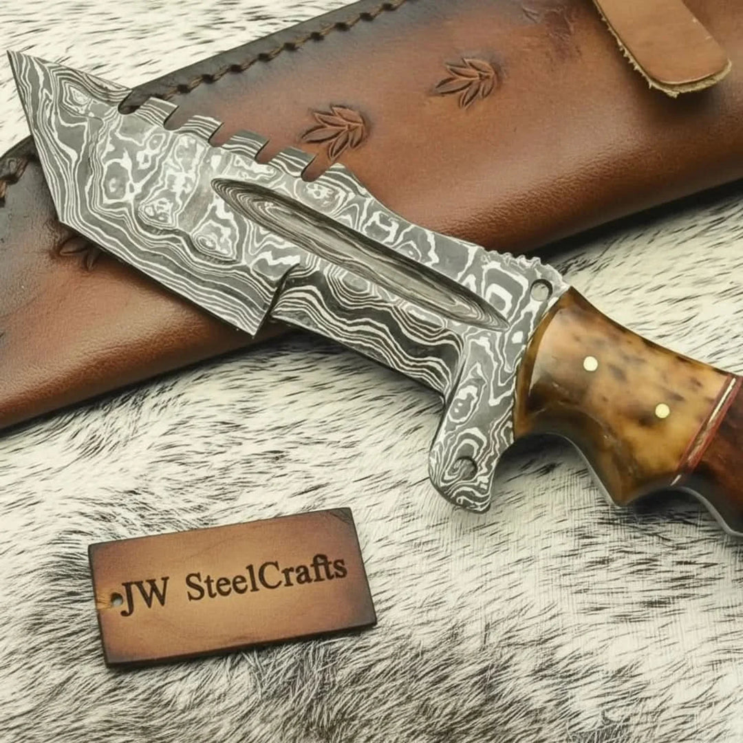 Custom Handmade HUNTING TRACKER Tactical Hunter Blade Survival