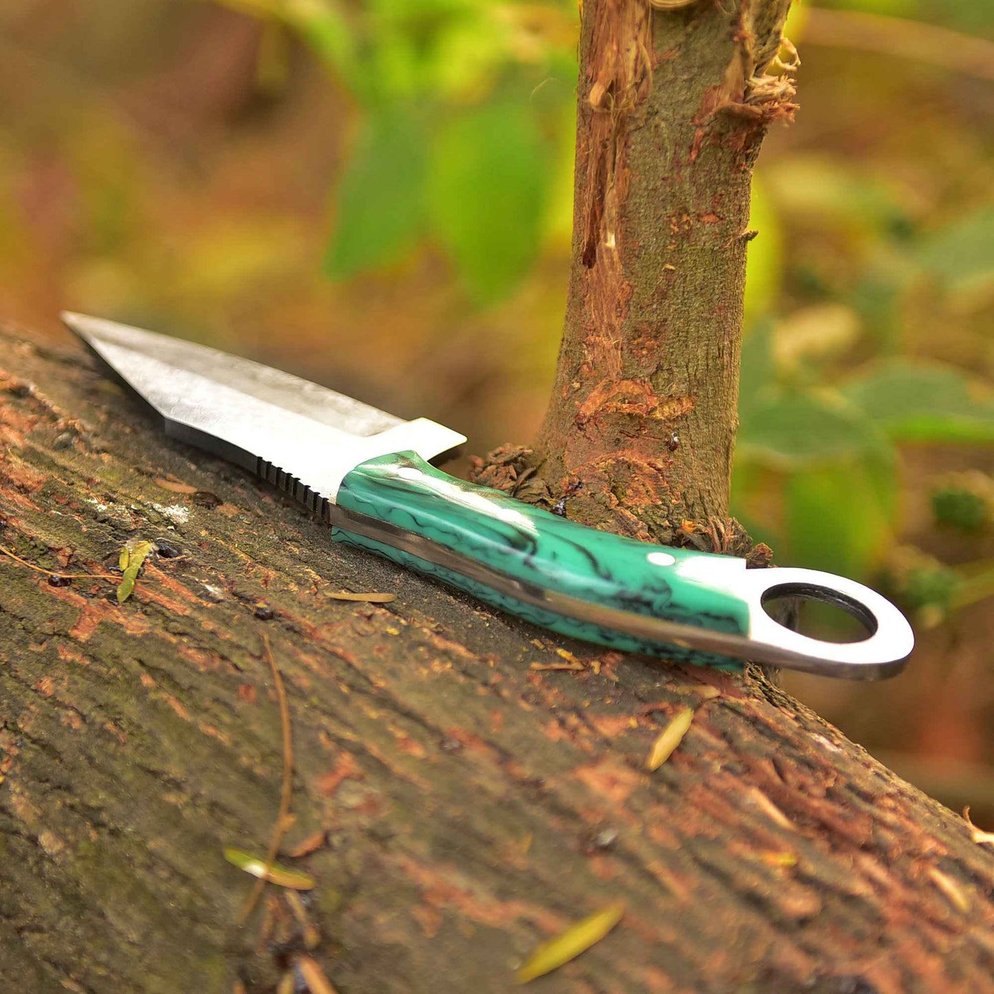 Custom Knife Hunting Blade Full Tang EDC Tool Survival Knife Bush craft Tool Damascus Steel Blade Mom's Gift Present for Her Birthday Gift