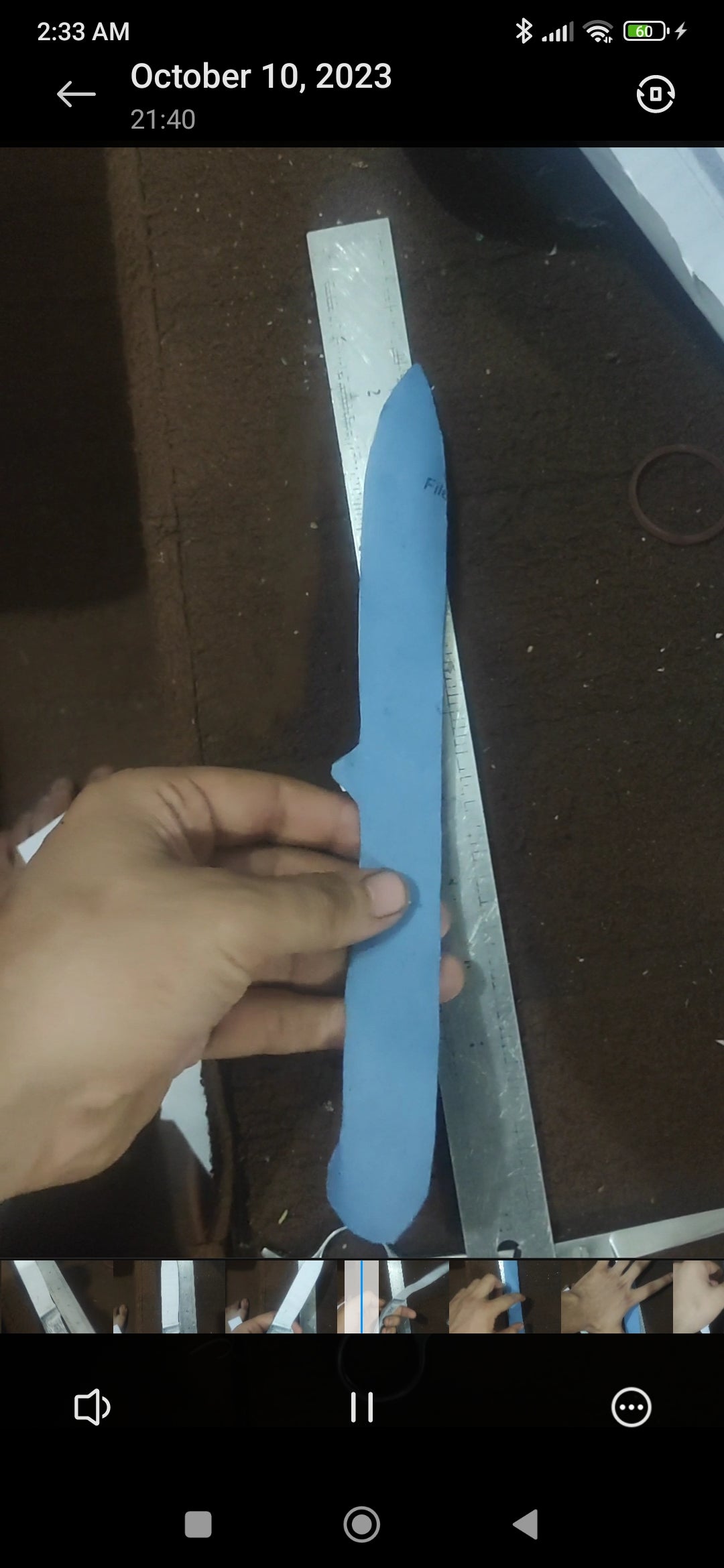 Fixed blade sample