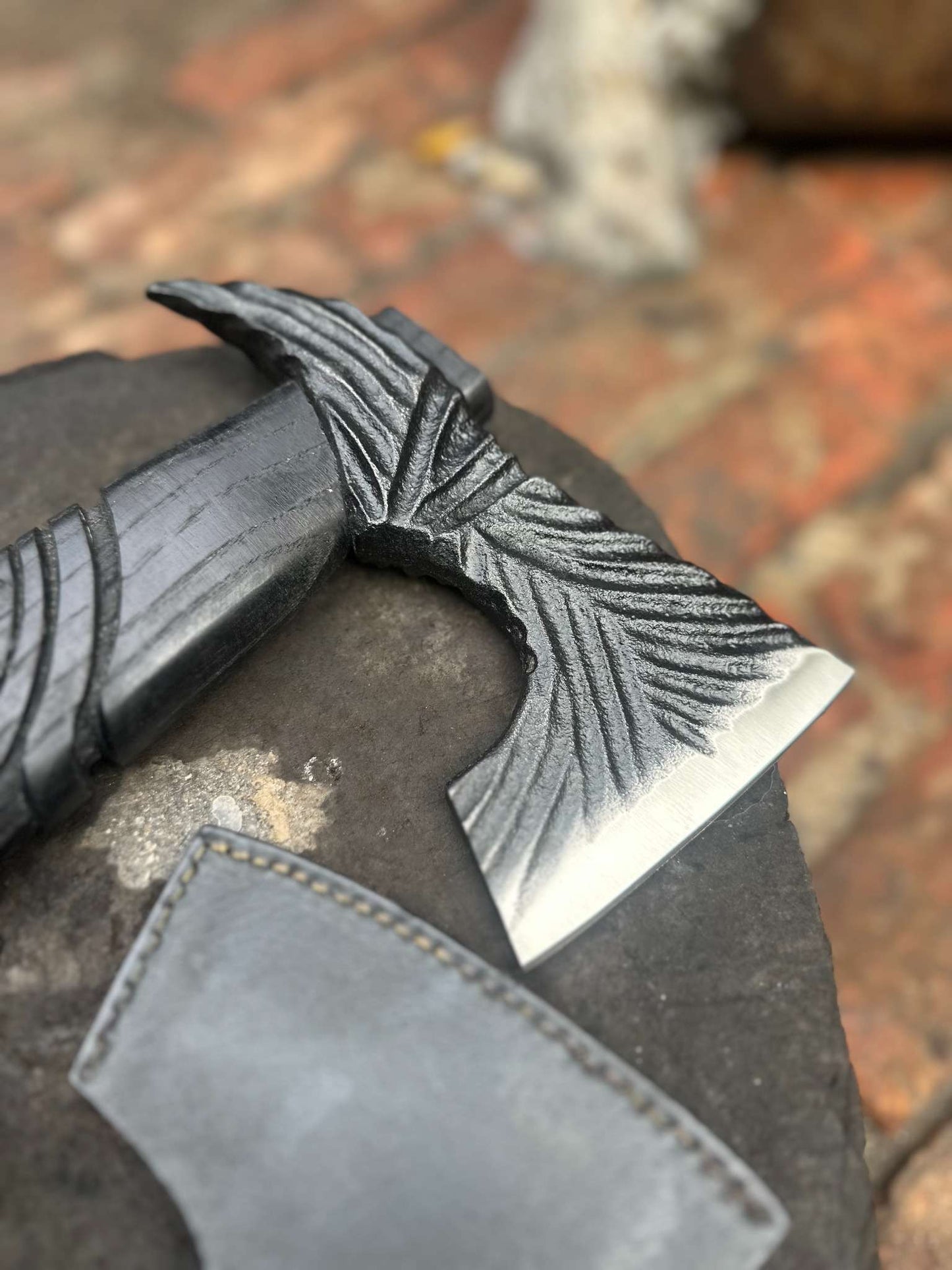 Personalized Handmade Viking Battle Axe Custom Gift  Forged Steel VIKING AXE with Engraved Wood Handle Anniversary Boyfriend husband Gift