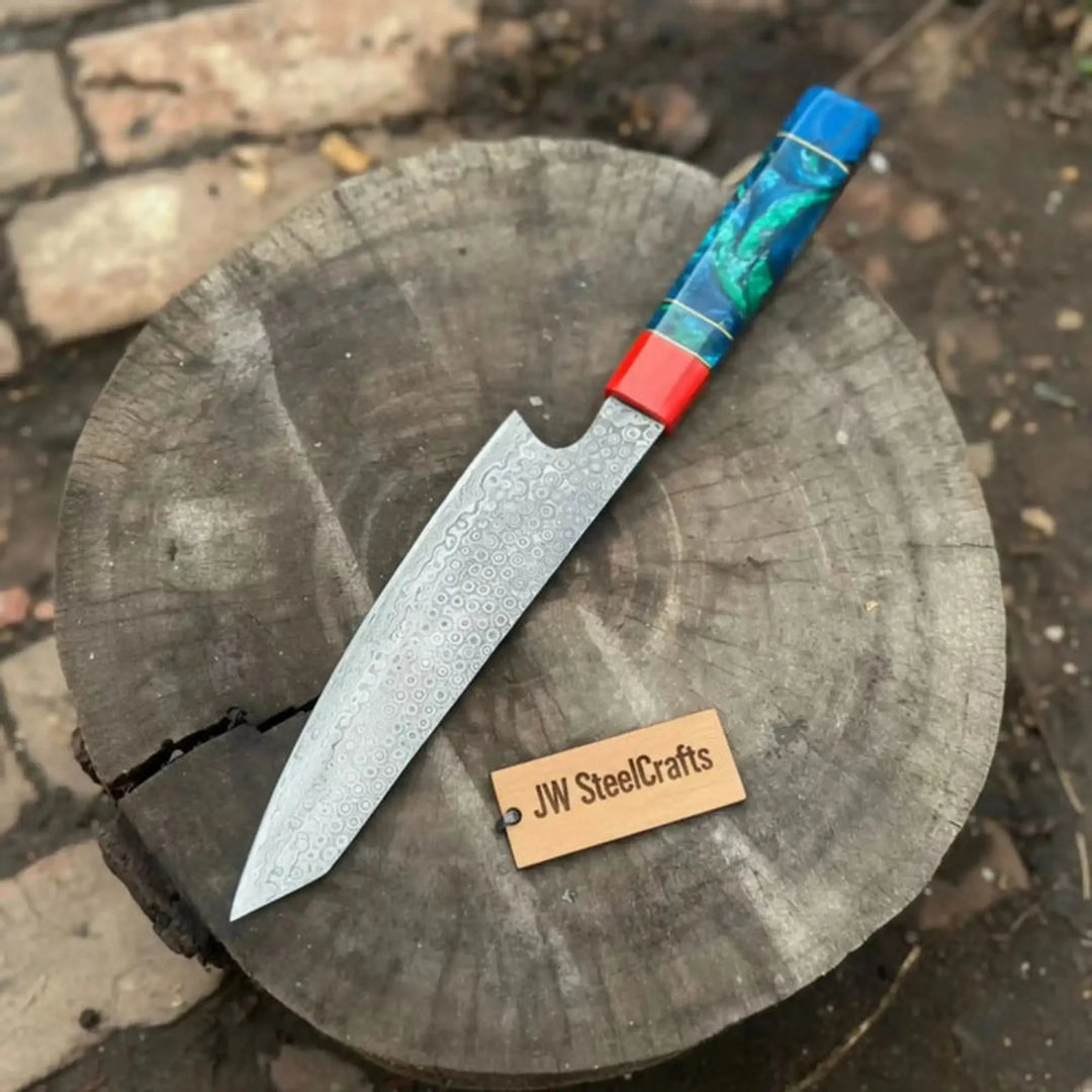 Custom Bunka Petty Chef Knife
