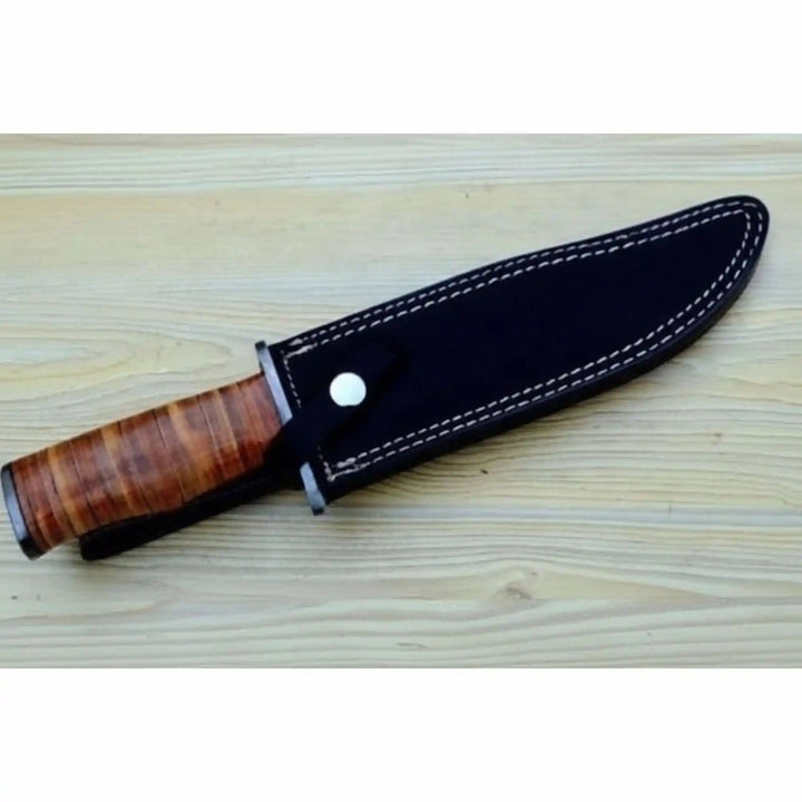 Custom Damascus Utility Bowie Knife Handmade Field Profile – JW SteelCrafts handmade Damascus Bowie Knives by JW SteelCrafts