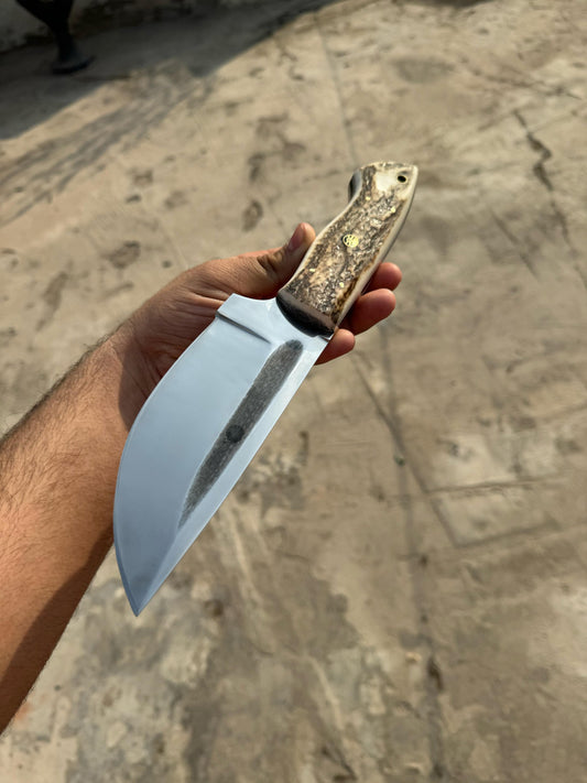Stag Antler Hunting Knife , Custom Engraved Gift For Men, Gift For Hunters, Personalized Gift Knife, Groomsmen Knives Easter Gift