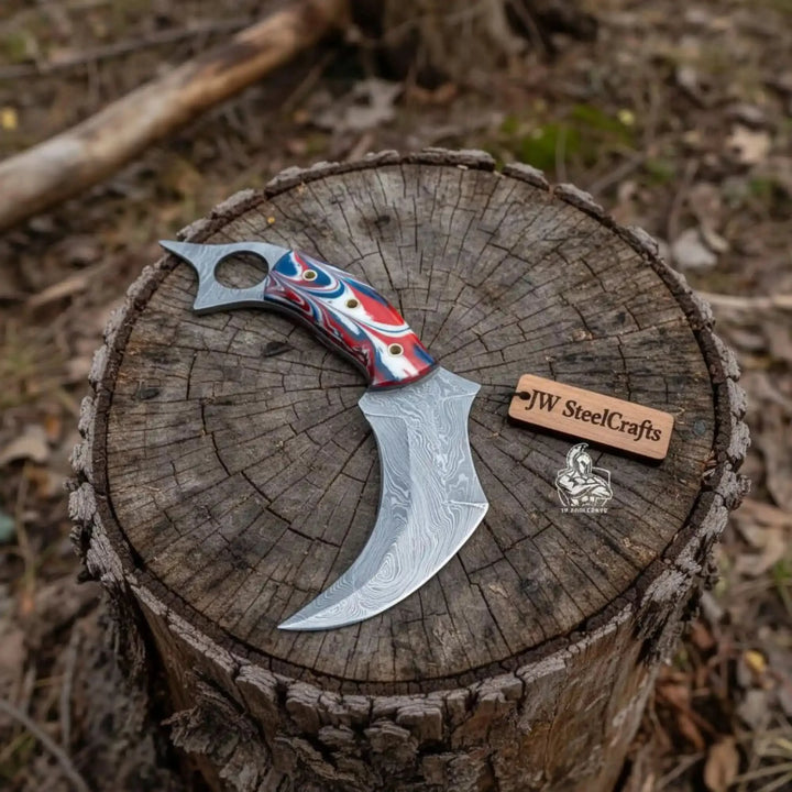 Custom Hand Forged Du Hoc Karambit Knife handmade karambit knife by JW SteelCrafts