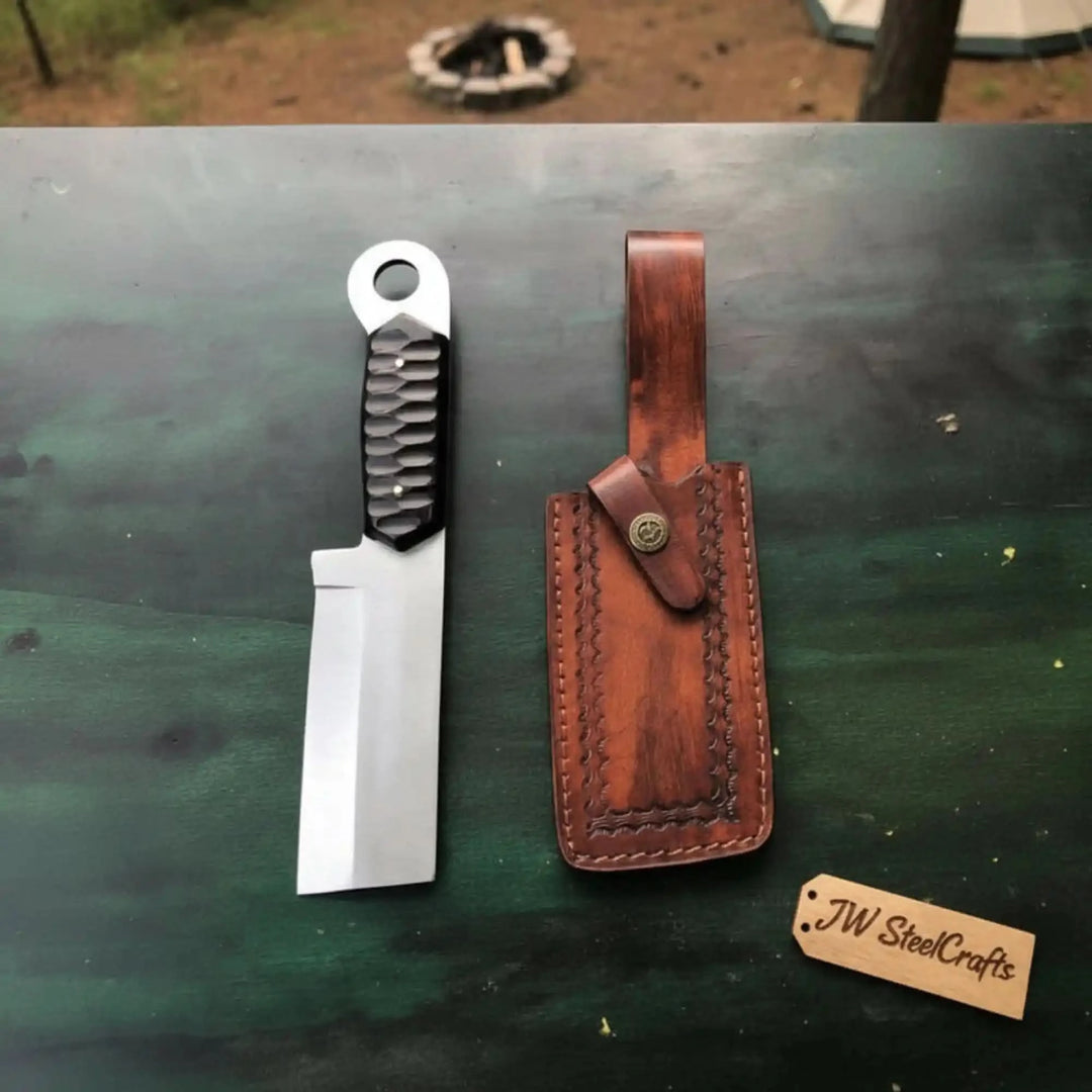 Custom hand Made D2 Steel Tanto knife MB - 0094 handmade Tanto Knife by JW SteelCrafts