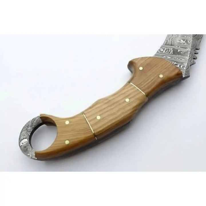 Custom Handmade Damascus Steel Full Tang Karambit Knife handmade Karambit Knife by JW SteelCrafts
