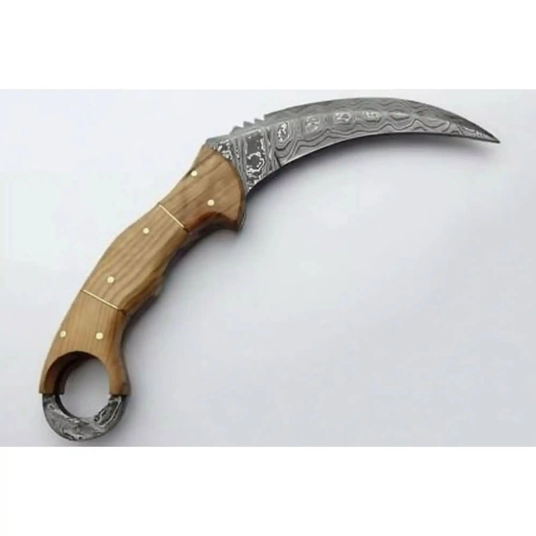 Custom Handmade Damascus Steel Full Tang Karambit Knife handmade Karambit Knife by JW SteelCrafts