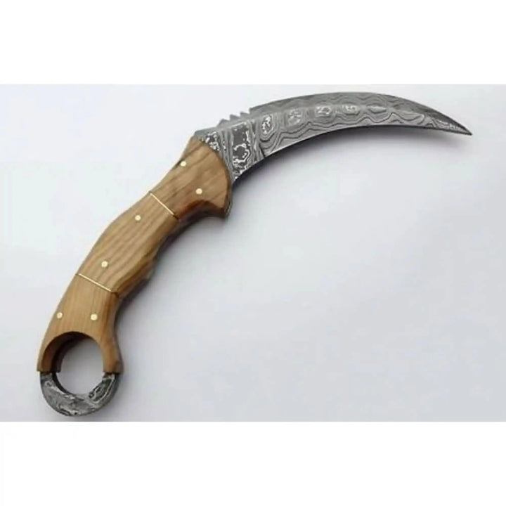 Custom Handmade Damascus Steel Full Tang Karambit Knife handmade Karambit Knife by JW SteelCrafts