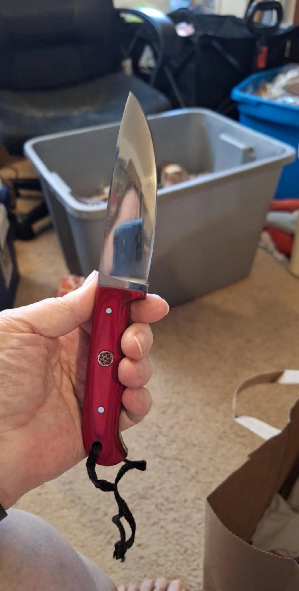 Engraved Skinner Knife – Handmade Damascus Steel Hunting Knife | Custom EDC Knife, Wedding & Birthday Gift for Him or Her, Groomsmen Gift