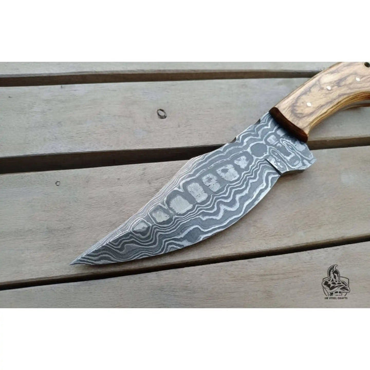 Custom Made Skinner Knife with Premium Wood Handle – Handmade Hunting Blade handmade Skinner Knife by JW SteelCrafts