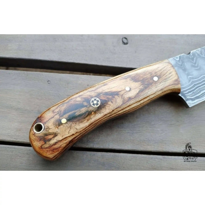 Custom Made Skinner Knife with Premium Wood Handle – Handmade Hunting Blade handmade Skinner Knife by JW SteelCrafts