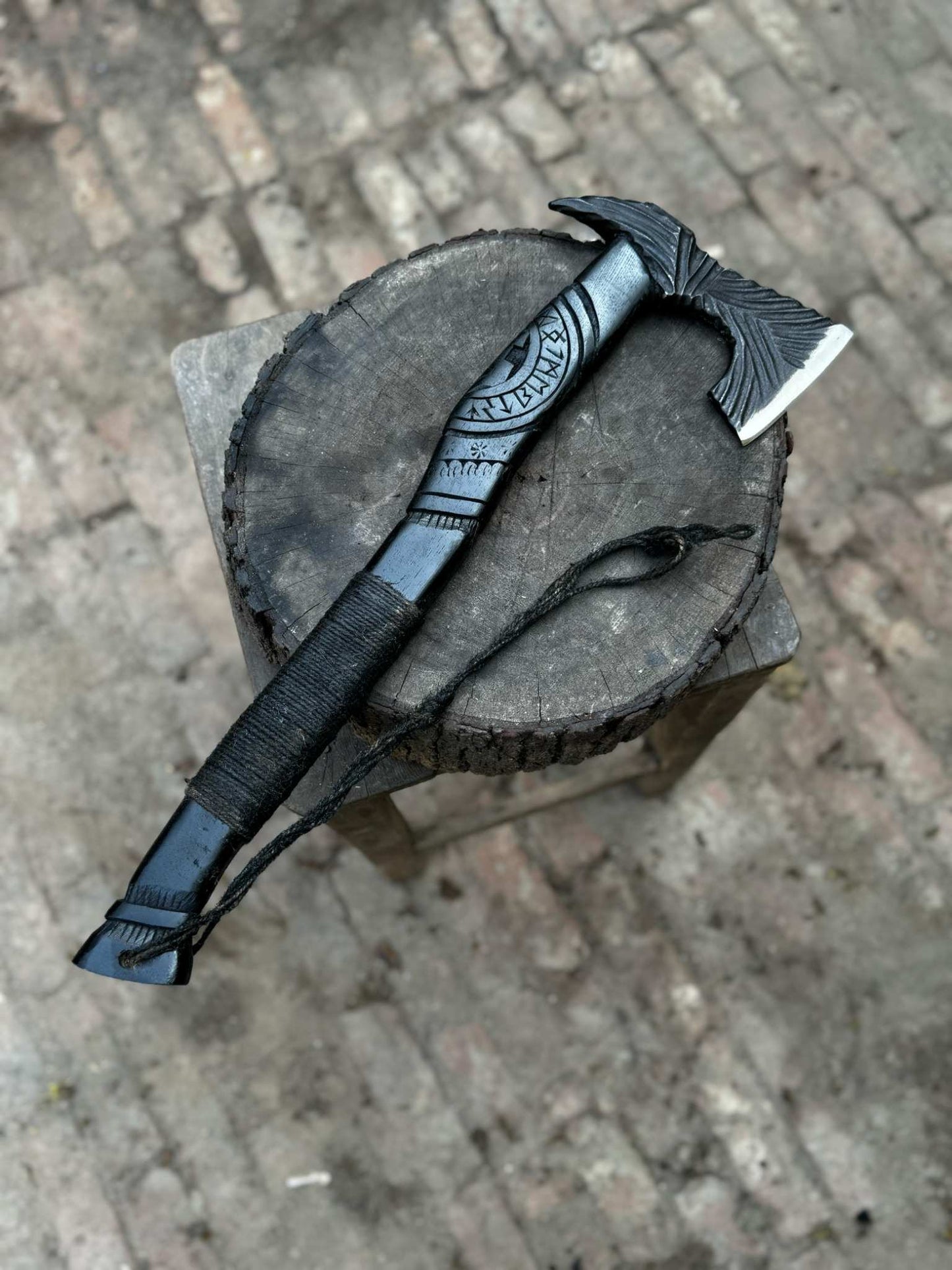 Personalized Handmade Viking Battle Axe Custom Gift  Forged Steel VIKING AXE with Engraved Wood Handle Anniversary Boyfriend husband Gift