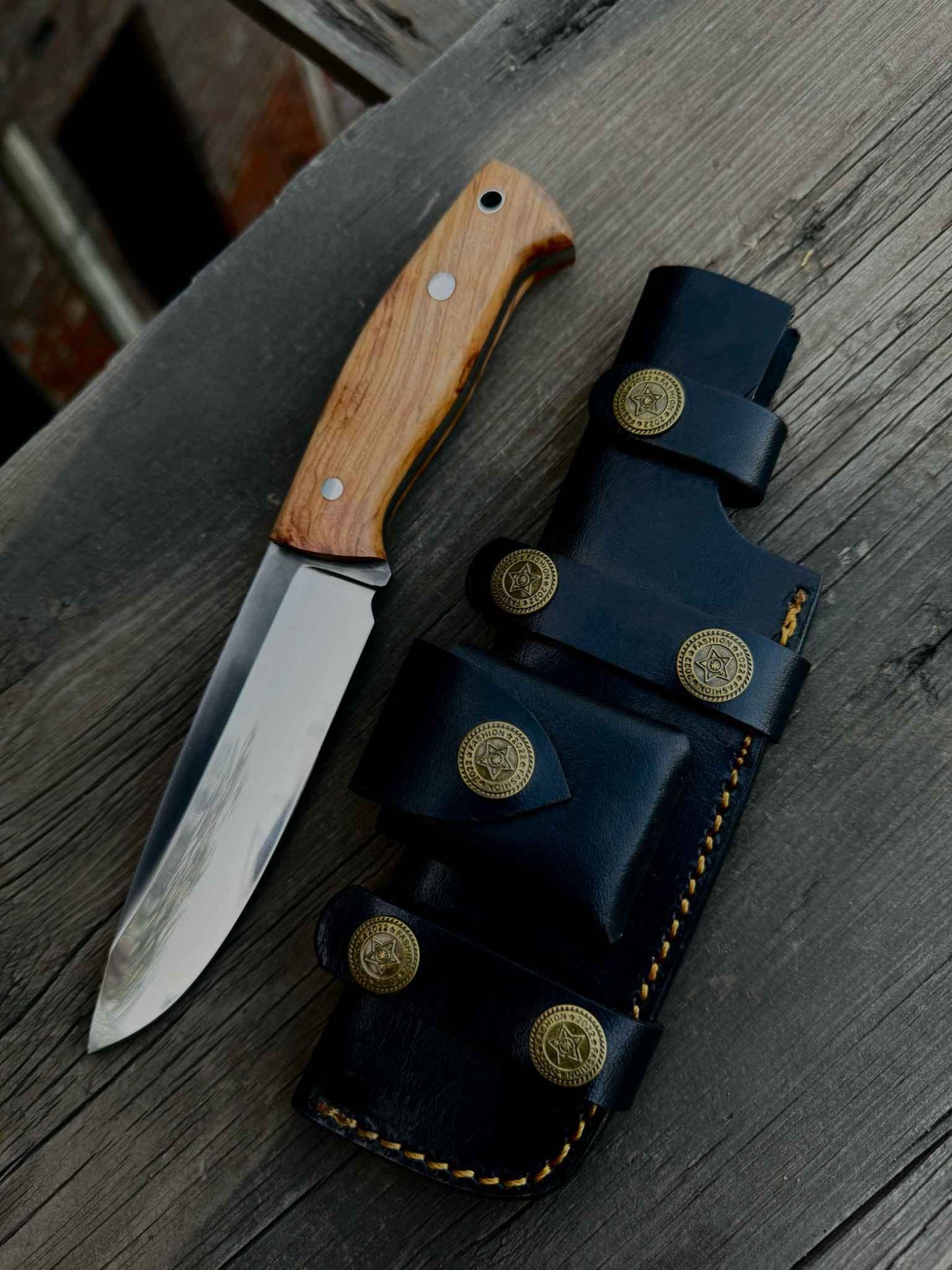 Personalized Damascus Knife, Bush Crafts Knife, Hunting Knife, Groomsmen gifts, Handmade knife, Gifts For Men, customized knife with sheath