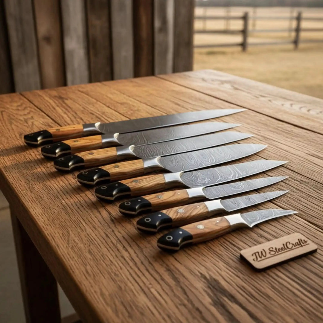 Damascus Fillet & Precision Knife Set