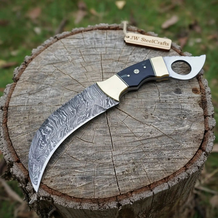 Damascus Karambit Knife Mancraft