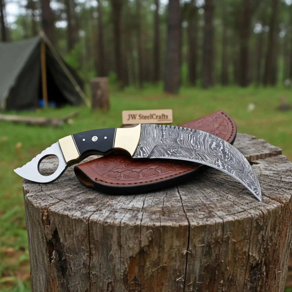 Damascus Karambit Knife Replica
