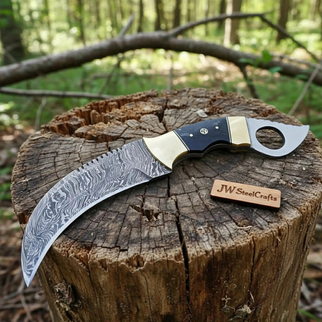 Damascus Karambit Knife