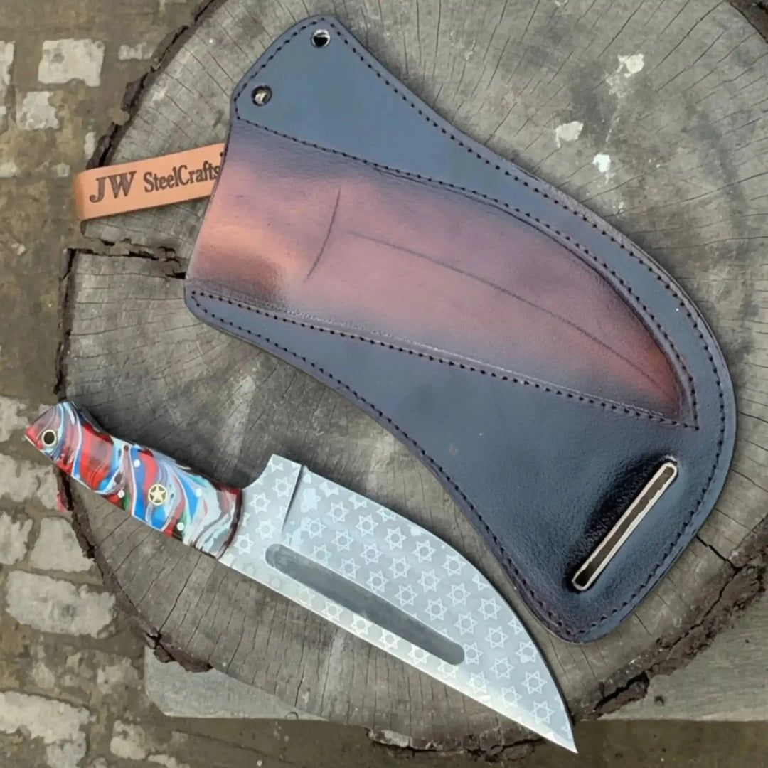 Damascus Serbian High Carbon Utility Knife