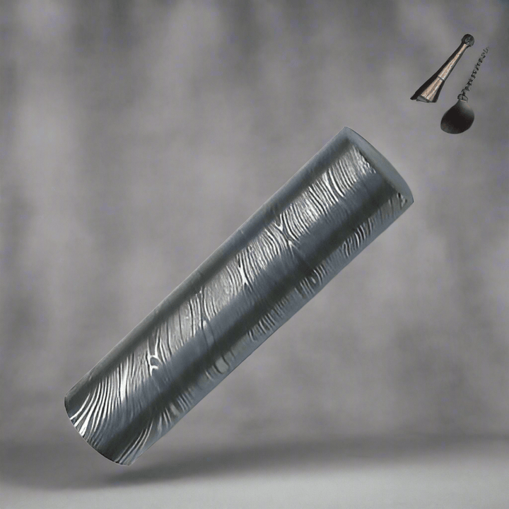 Damascus Steel Rod – 5” Length | Ideal for Ring Making, Knife Crafting &amp; Custom Projects handmade Metal rode for craft by JW SteelCrafts