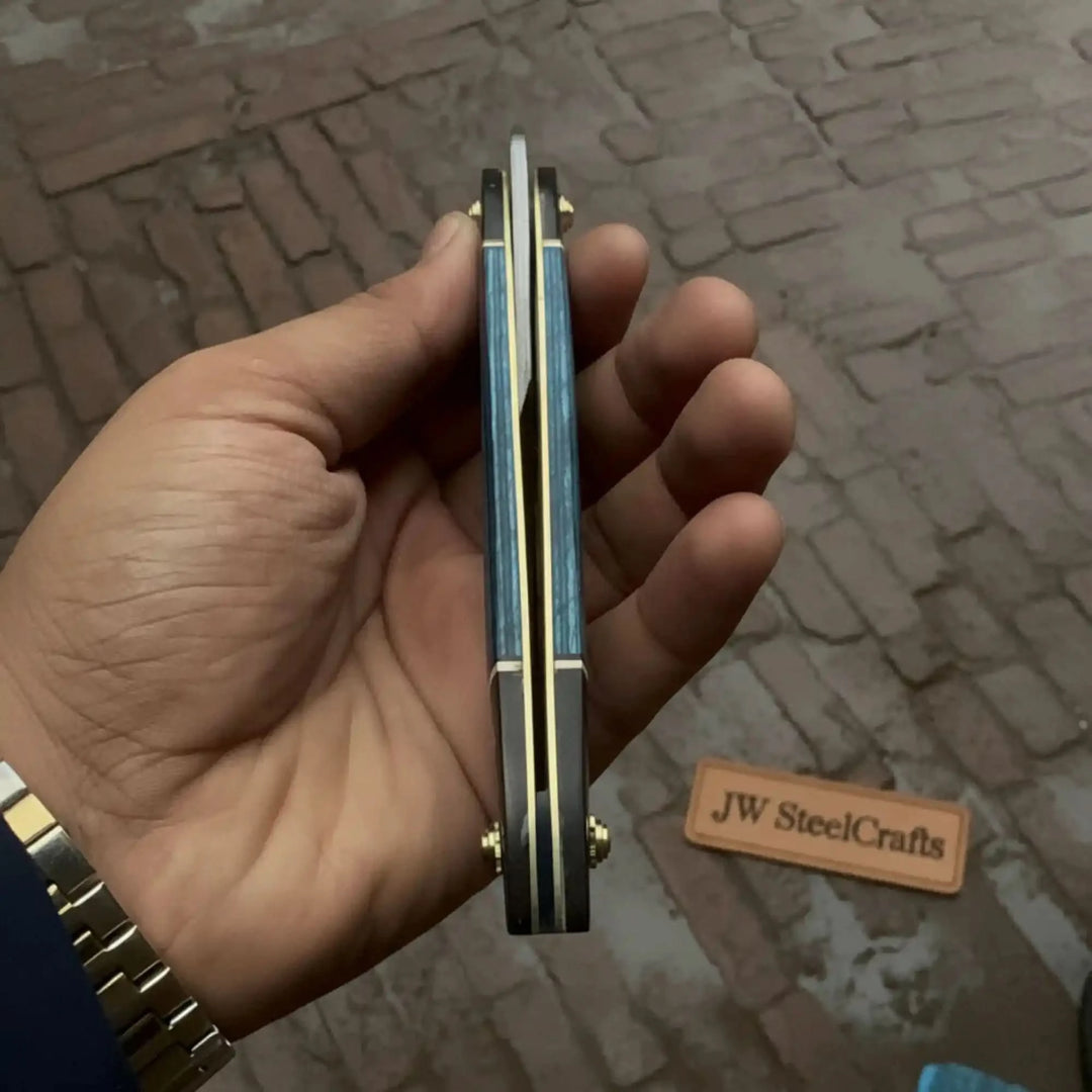 Damascus Steel Straight Razor Replica