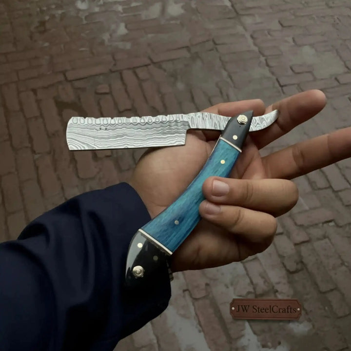 Damascus Steel Straight Razor