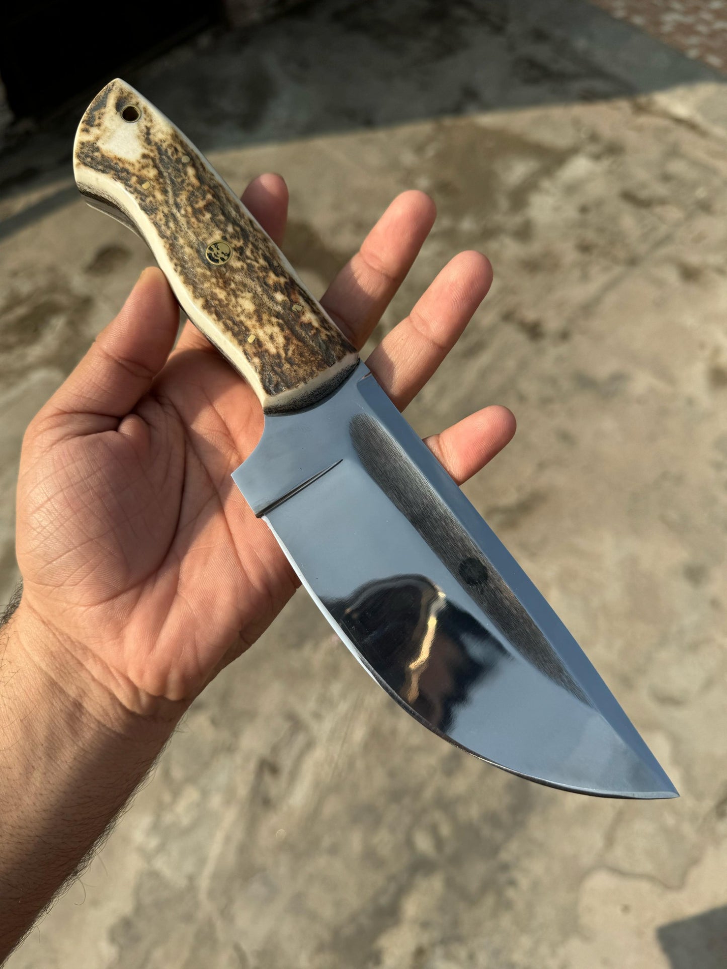 Stag Antler Hunting Knife , Custom Engraved Gift For Men, Gift For Hunters, Personalized Gift Knife, Groomsmen Knives Easter Gift