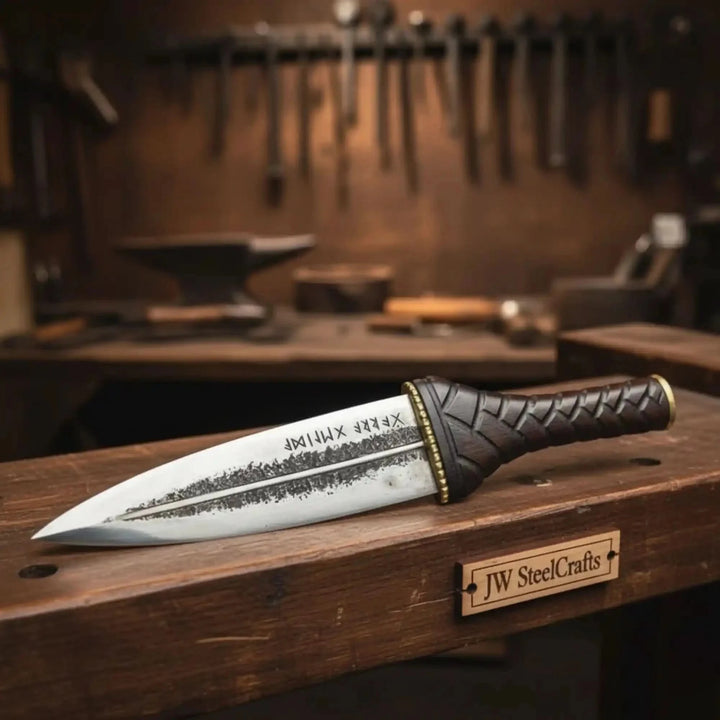 Double Edge Spear Point Medieval Dagger Knife