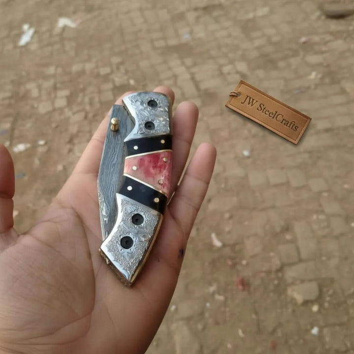     Oakspire foldable EDC knife with luxury finish look and compact handcrafted outdoor utility blade design