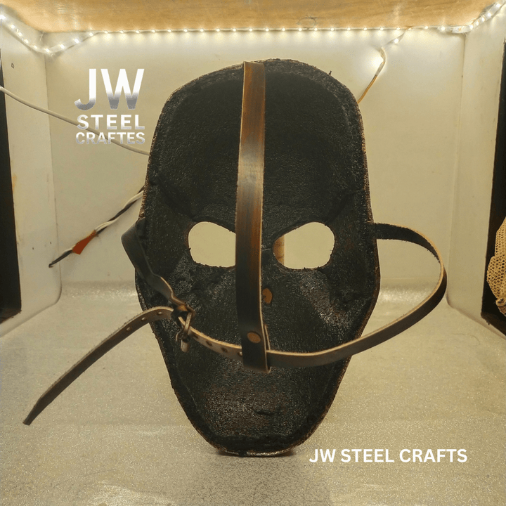 Handcrafted Metallic Skull Mask – Copper, Antique Gold &amp; Chrome Finish Variations handmade Mask by JW SteelCrafts