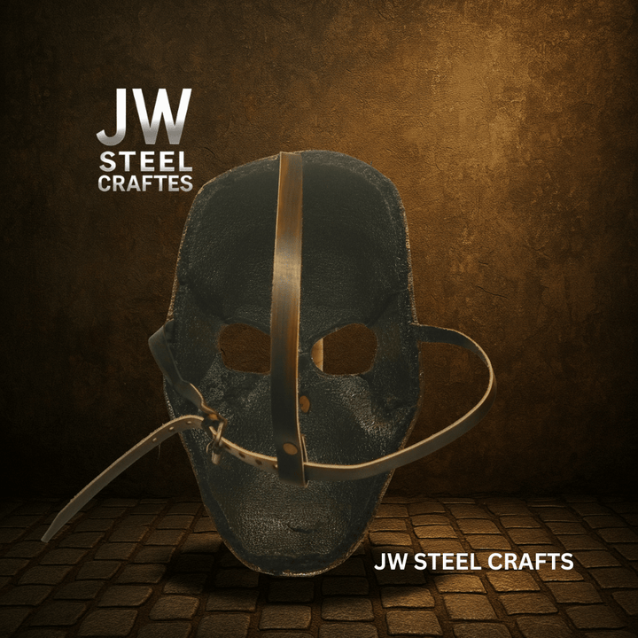 Handcrafted Metallic Skull Mask – Copper, Antique Gold &amp; Chrome Finish Variations handmade Mask by JW SteelCrafts