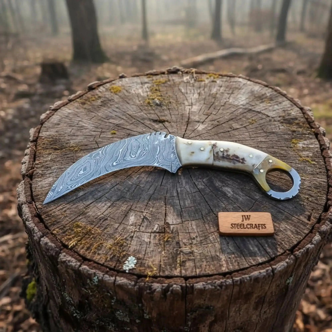 Handmade Custom Du Hoc Karambit Knife. handmade karambit knife by JW SteelCrafts
