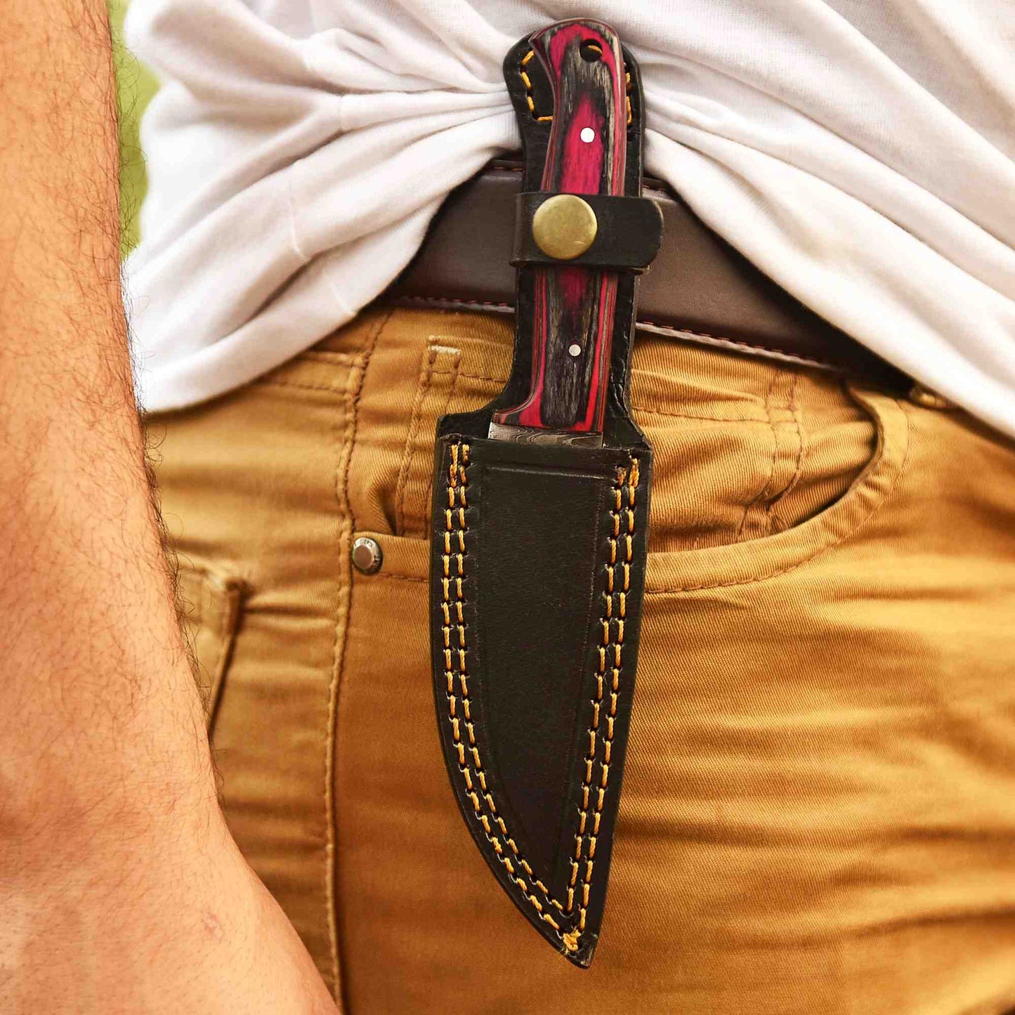 Skinner Knife Damascus Steel Handmade Fixed Blade Bushcraft Knife Personalized Custom Knife Birthday Gift Wedding Gift Present for her