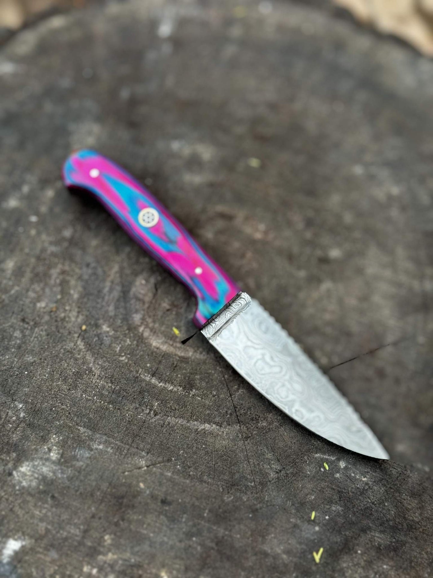 Skinner Knife Damascus Steel Handmade Fixed Blade Bushcraft Knife Personalized Custom Knife Birthday Gift Wedding Gift Present for her