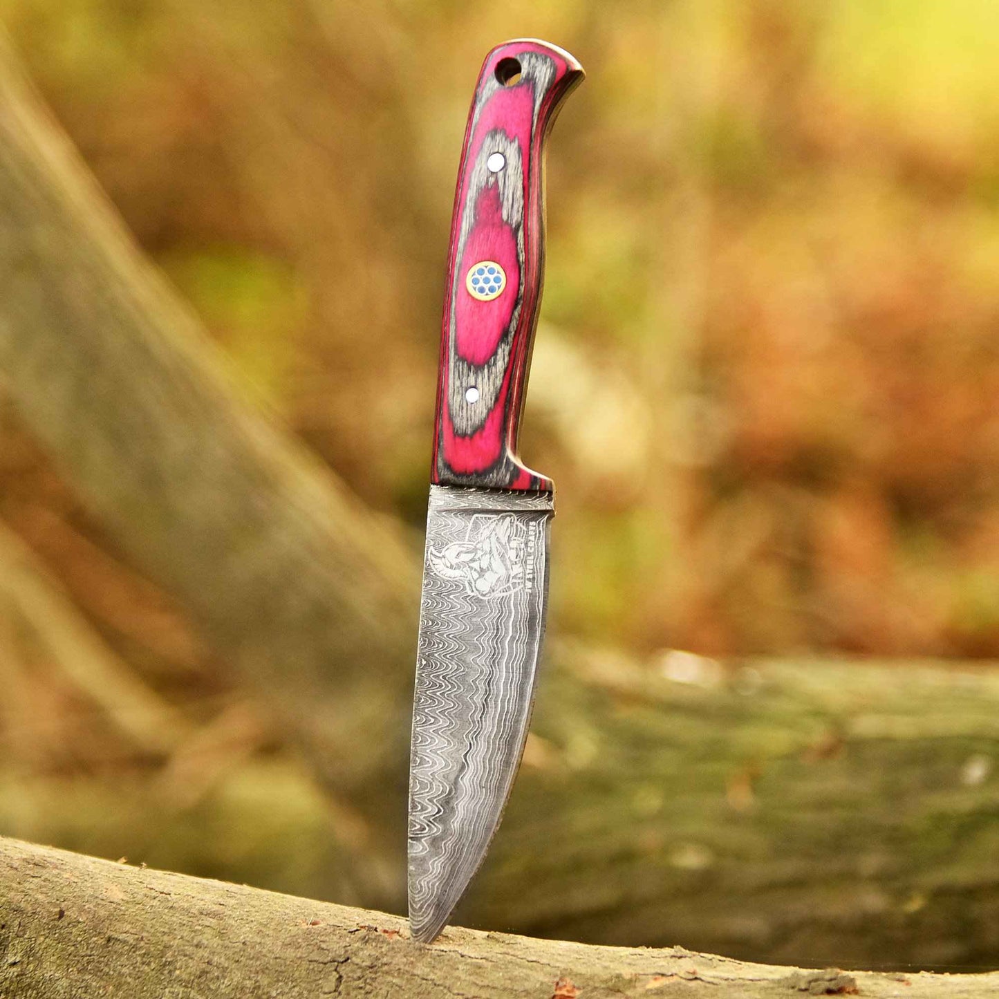 Skinner Knife Damascus Steel Handmade Fixed Blade Bushcraft Knife Personalized Custom Knife Birthday Gift Wedding Gift Present for her