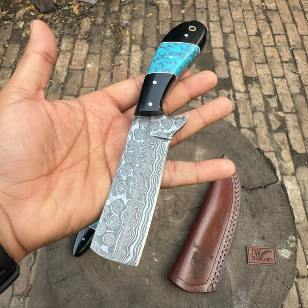 Handmade Damascus Skinner Knife